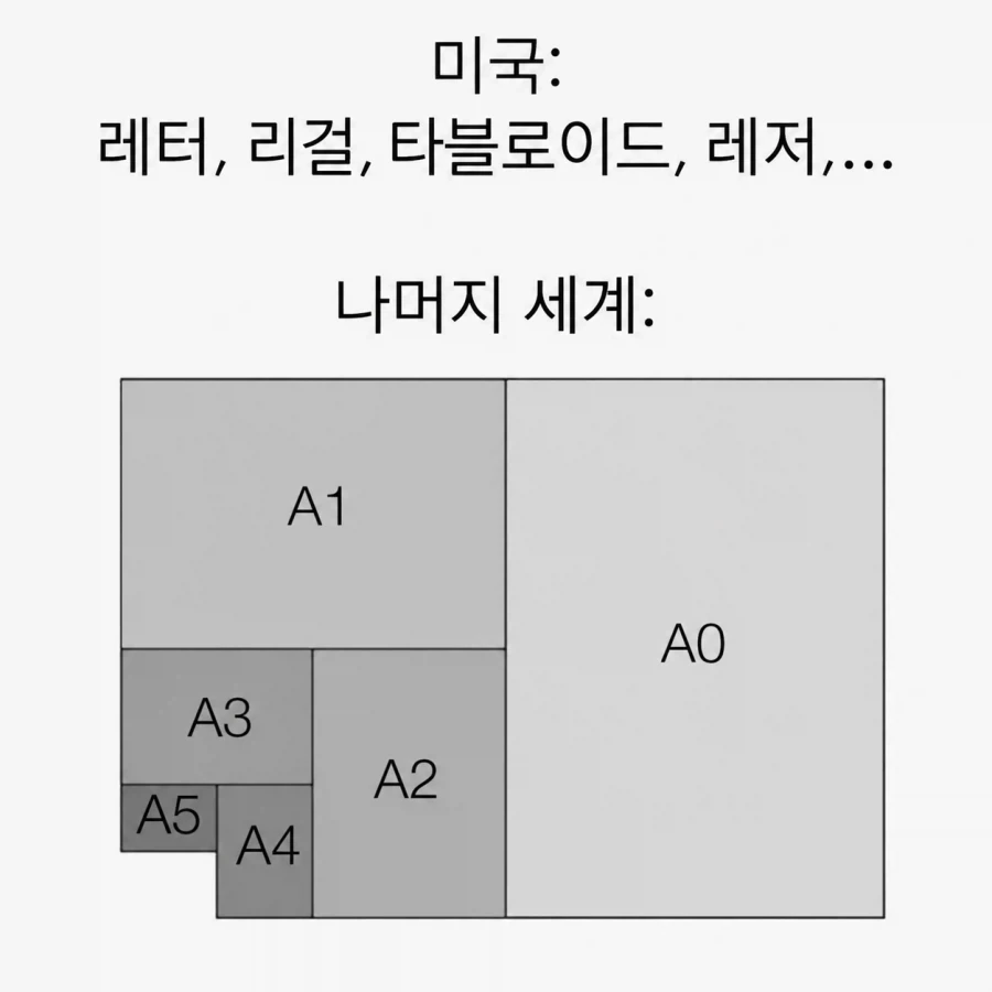 미국 종이 vs 나머지 전 세계