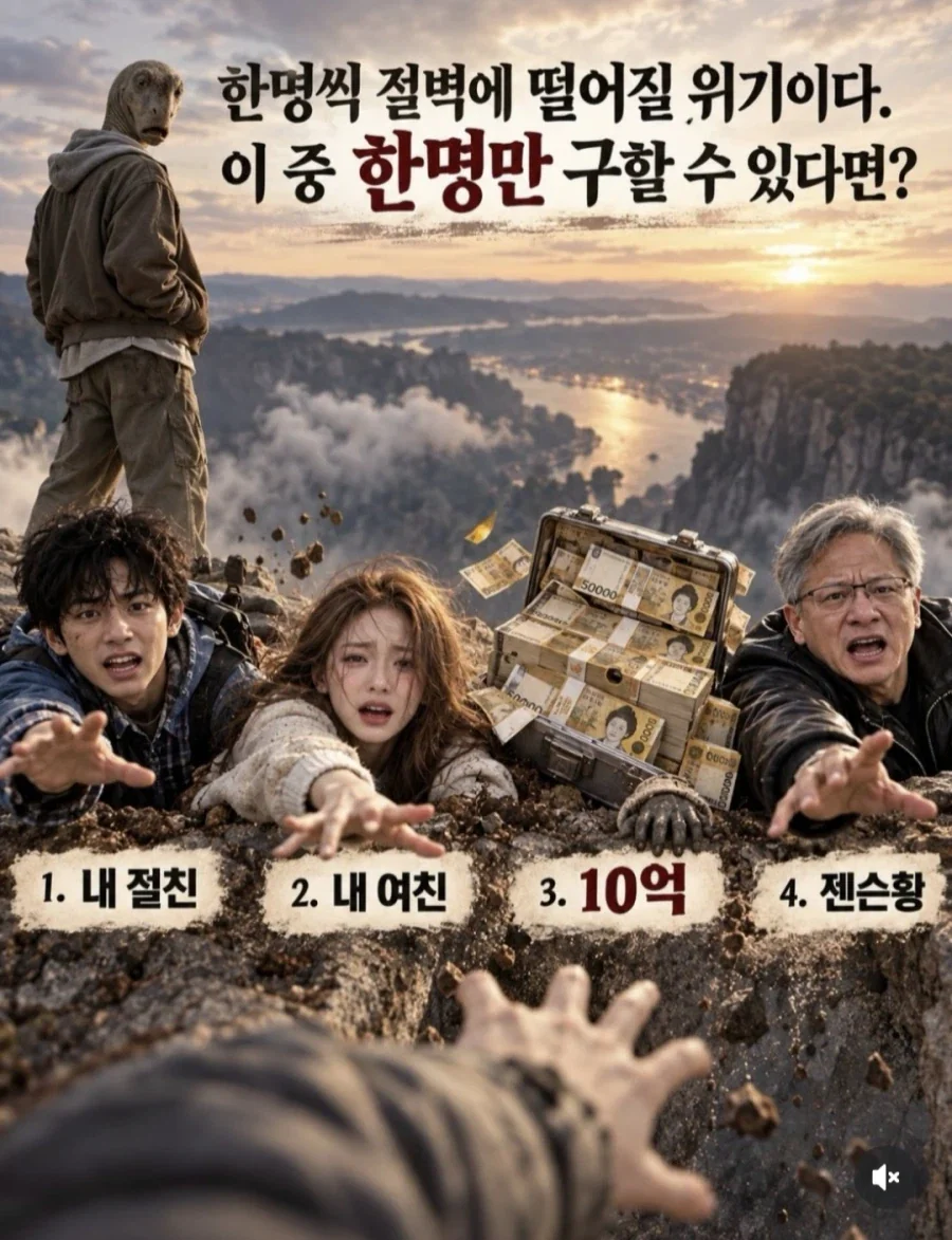 이중에 단 한 명만 구할 수 있다!