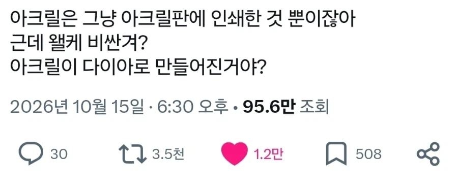 아크릴 굿즈가 비싼 이유.x