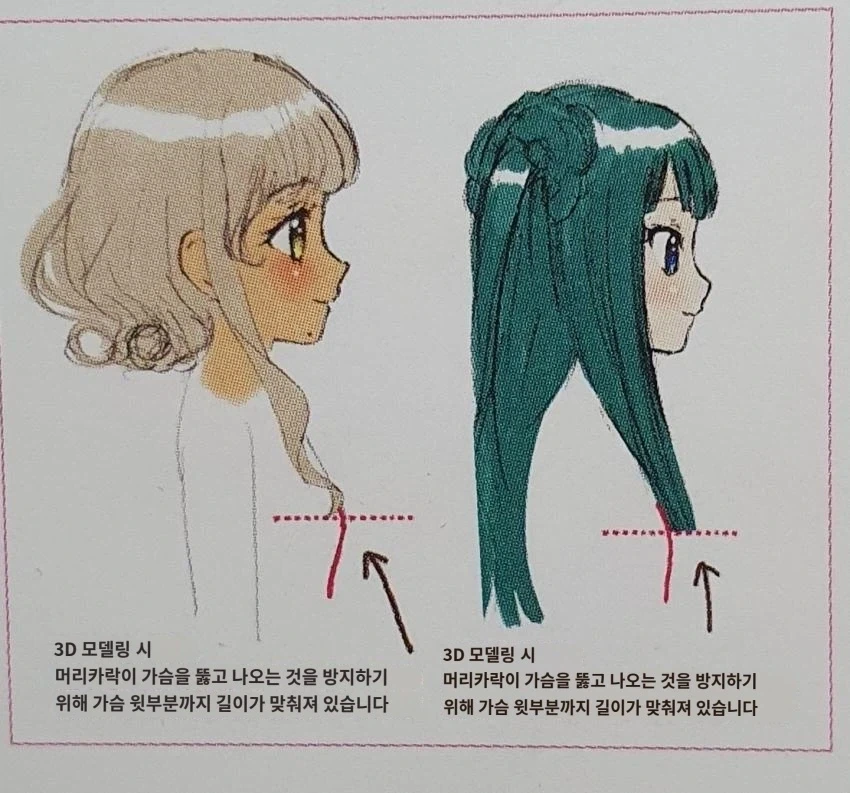 여캐 3D모델링 만들때 팁