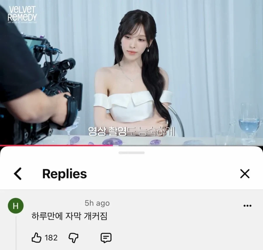 피드백 속도가 엄청난 레드벨벳 유튜브.jpg - 이미지 2