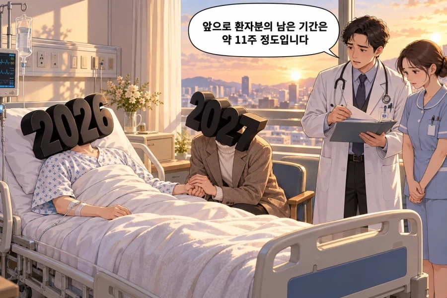 ??? : 앞으로 환자분은 11주 정도밖에 안남았습니다...