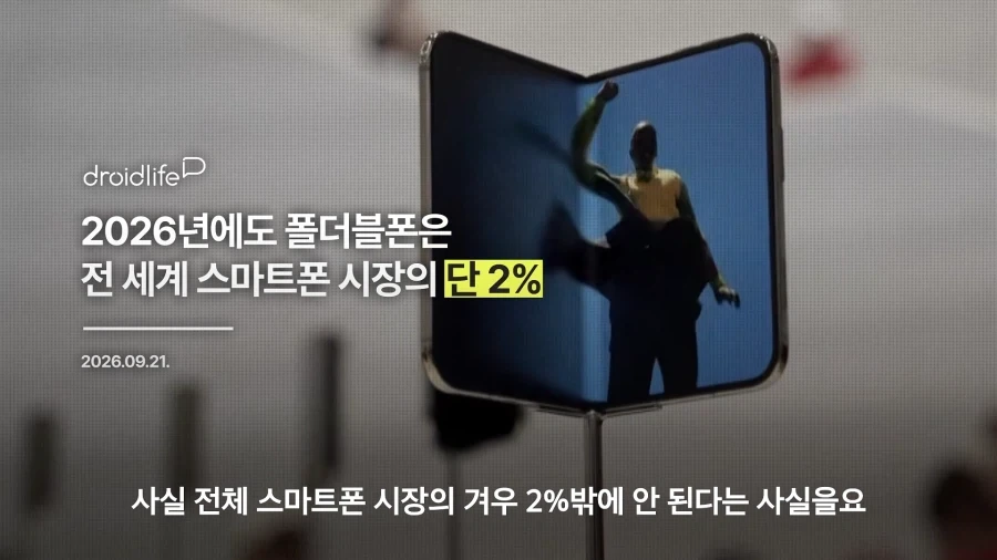 폴더블폰은.. 시장 규모가 작다고..?