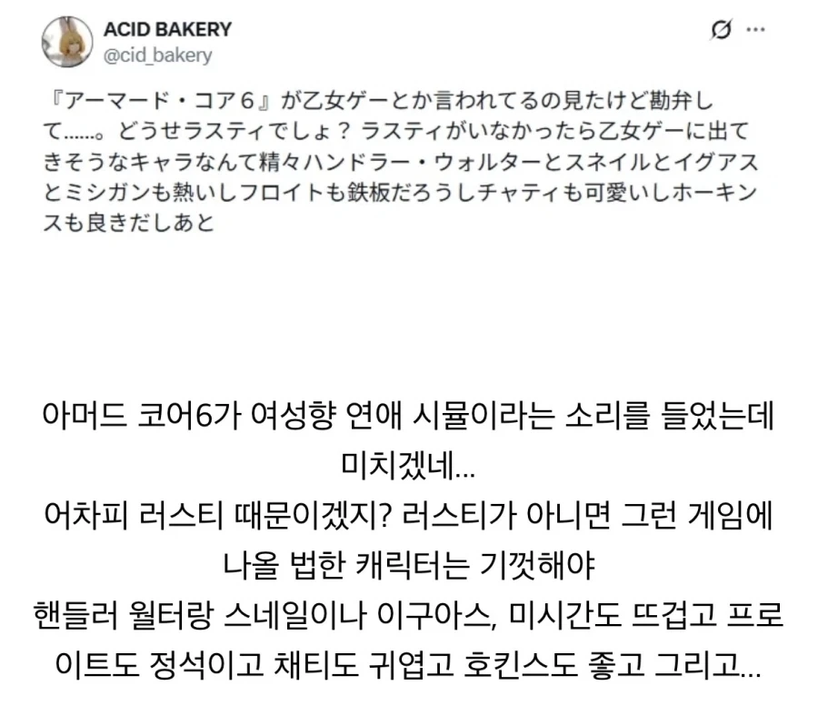 아머드코어는 남성향 게임 맞지?.jpg - 이미지 2