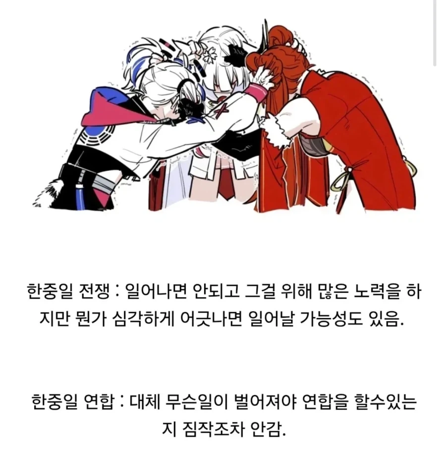 한중일 연합이 무서운 이유