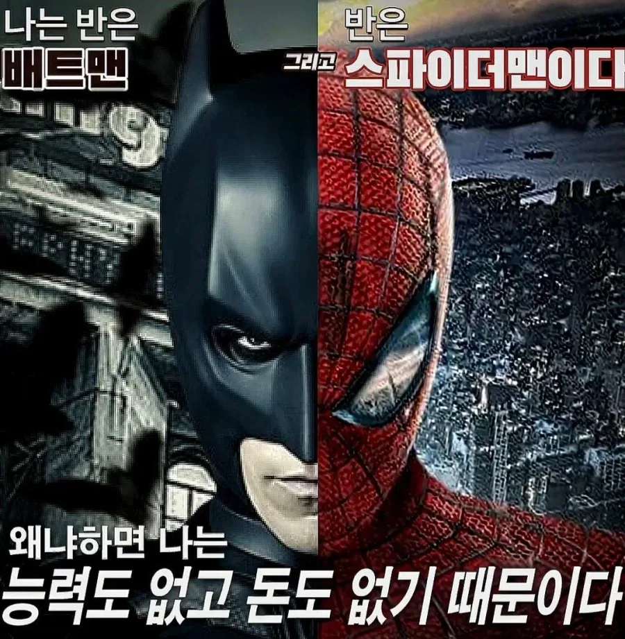 반은 배트맨 반은 스파이더맨