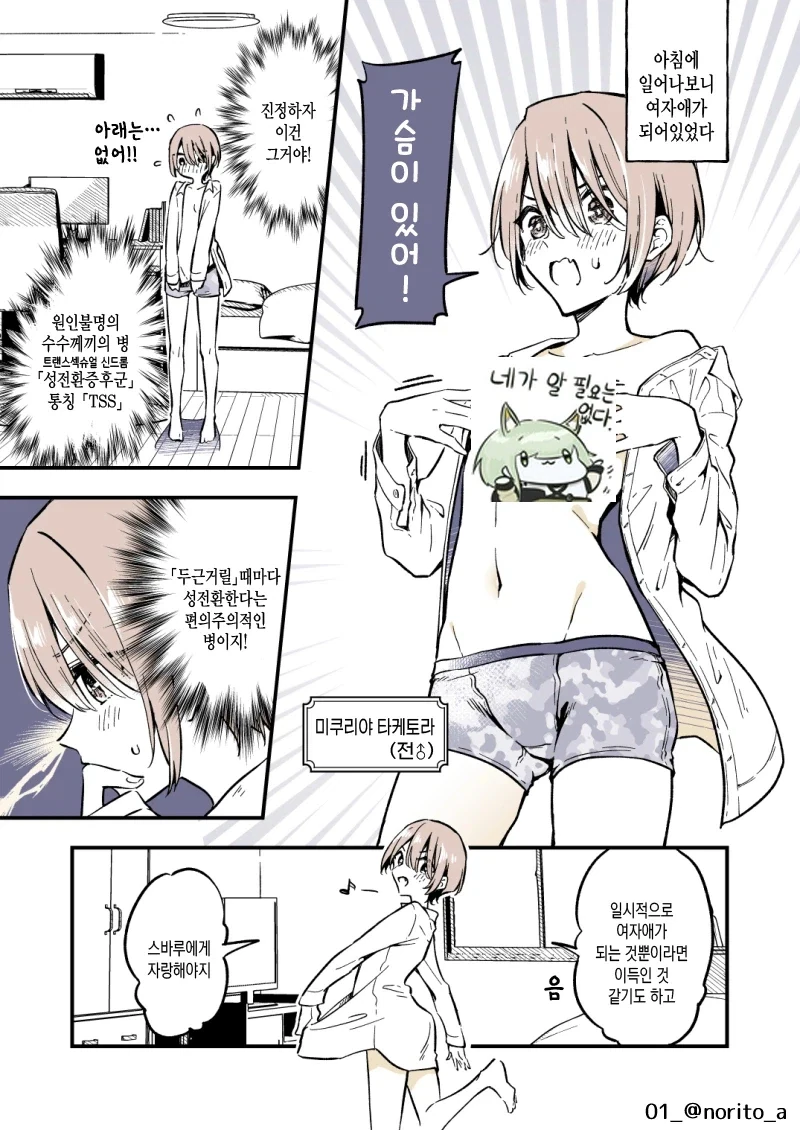 형이 여자가 된 만화