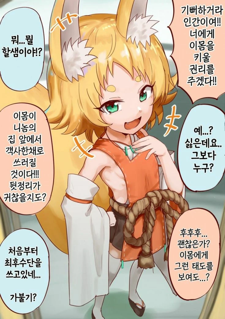 아무짝에도 쓸데없는 여우신 만화