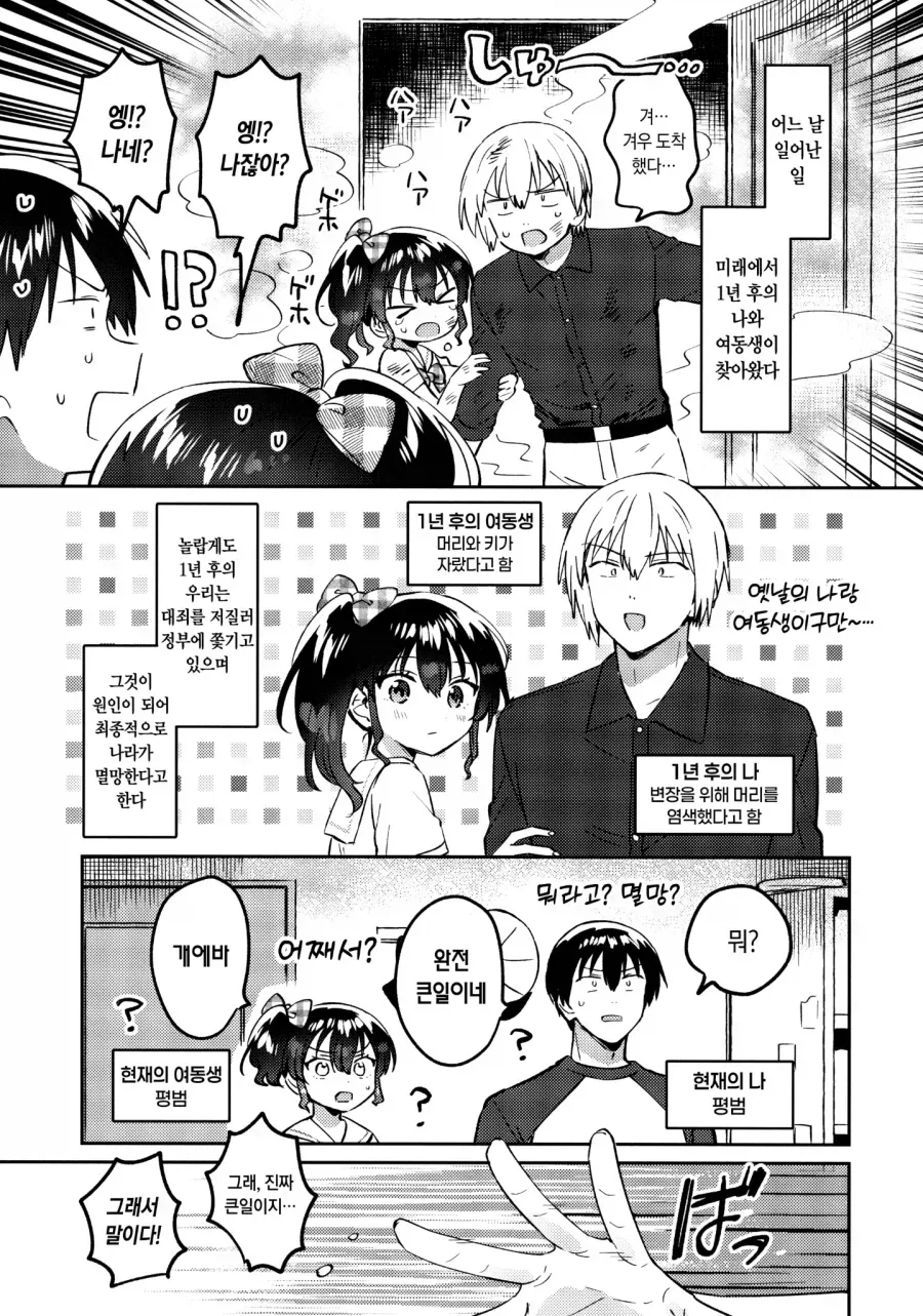과거를 바꾸기 위해 미래에서 온 남매 manhwa