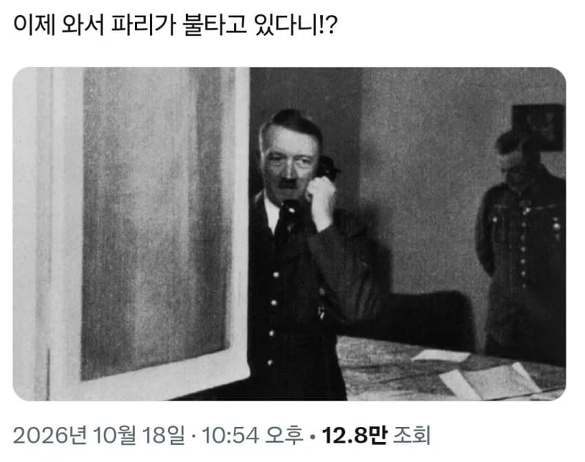 이제 와서 파리가 불타고 있다니!?