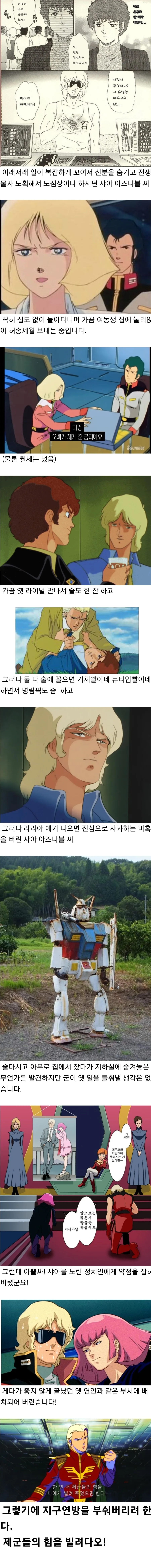 건담)샤아랑 아무로가 같이 싸우는 만화 - 이미지 2