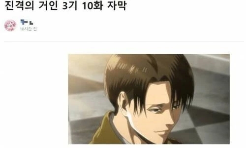 진격의 거인 자막 제작자를 빡치게 한 결과.manga