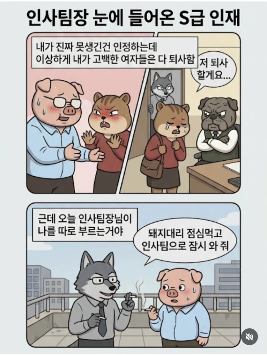 회사의 전략 해고 병기.manwha