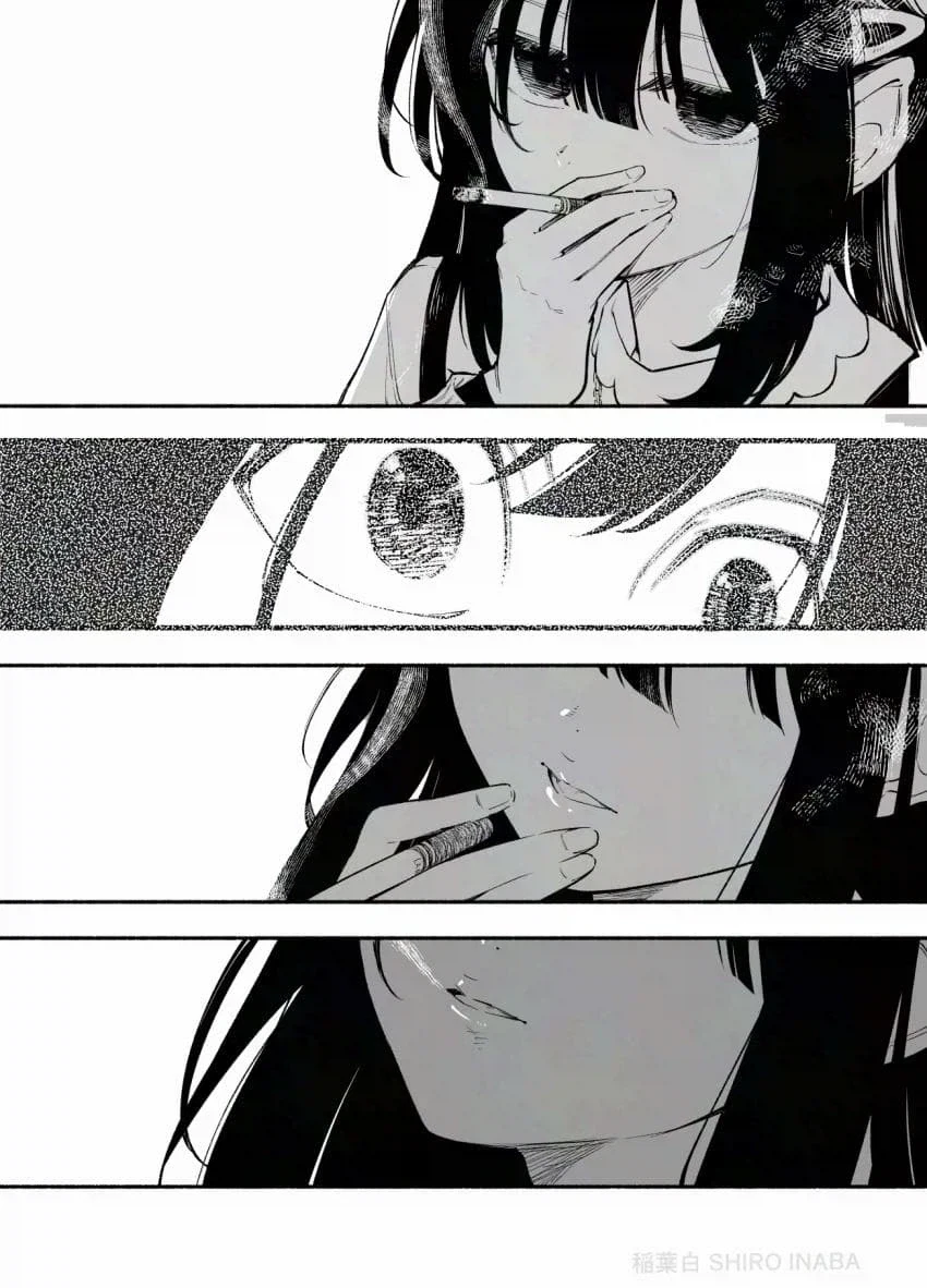잘생긴 레즈 인싸퀸이 항상 혼자 있는 음침 후배를 노리는 만화.manga - 이미지 15