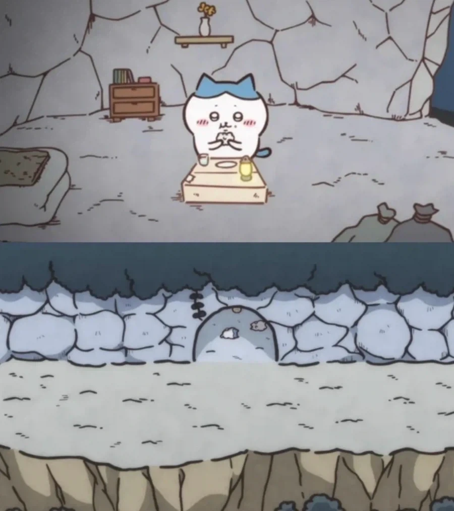먼작귀) 하치와레가 동굴에 사는게 진짜 상남자인거임