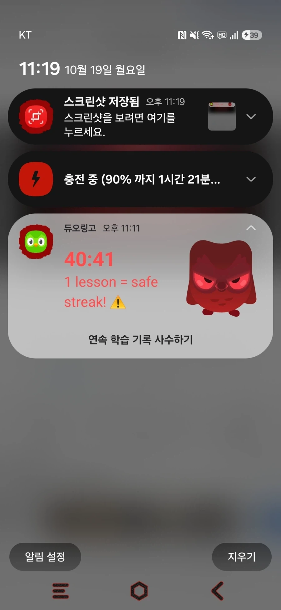 듀오링고 개무섭네.