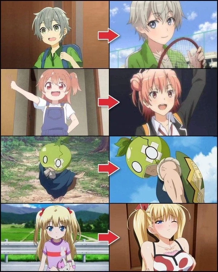 어린 캐릭터들의 폭풍 성장