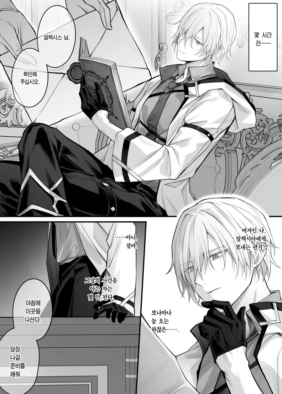 여자로 변신해서 조사를 하는 마법사.manga