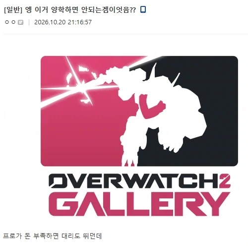 오버워치에서 허용되는 심심풀이?