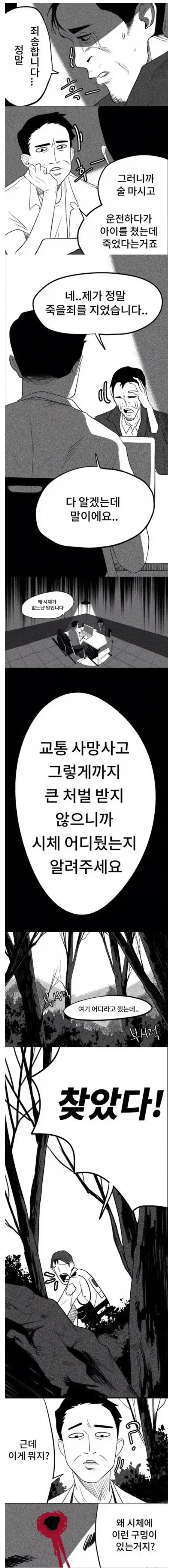 뺑소니 교통사고로 사망 후 버려진 초등학생에게 총상이 있던 이유.jpg