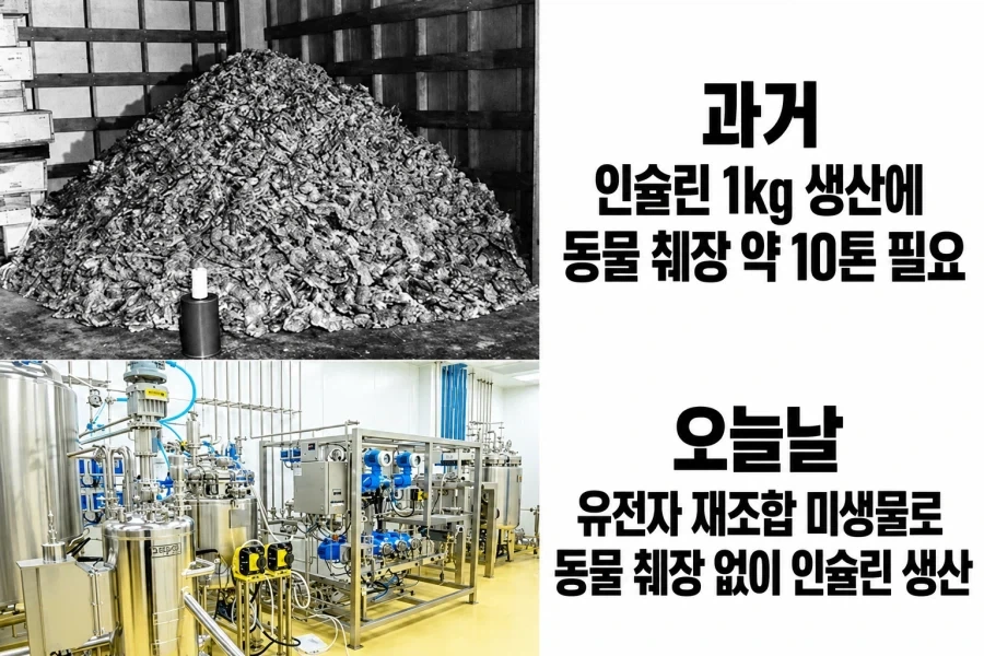 옛날 인슐린 vs 지금 인슐린