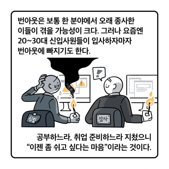 회사에 2030 신입들이 많이 겪는 증상 "번아웃 증후군" - 이미지 2
