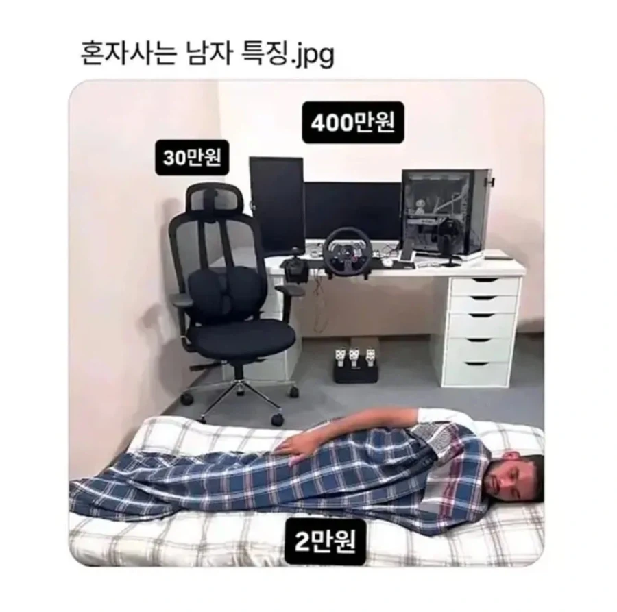 혼자사는 남자 특징