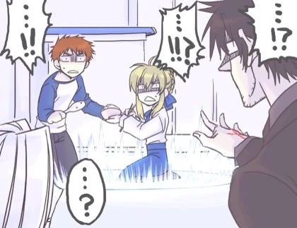 fate)세이버를 소환했는데 덤탱이가 끌려왔다.manga
