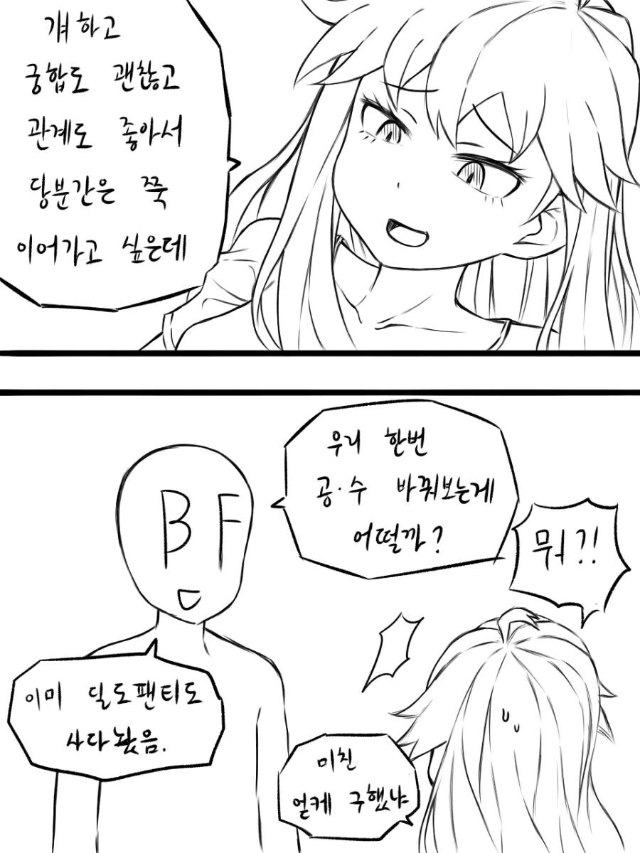 친구와 ㅅㅅ 시뮬레이션 돌리는 만화 - 이미지 3