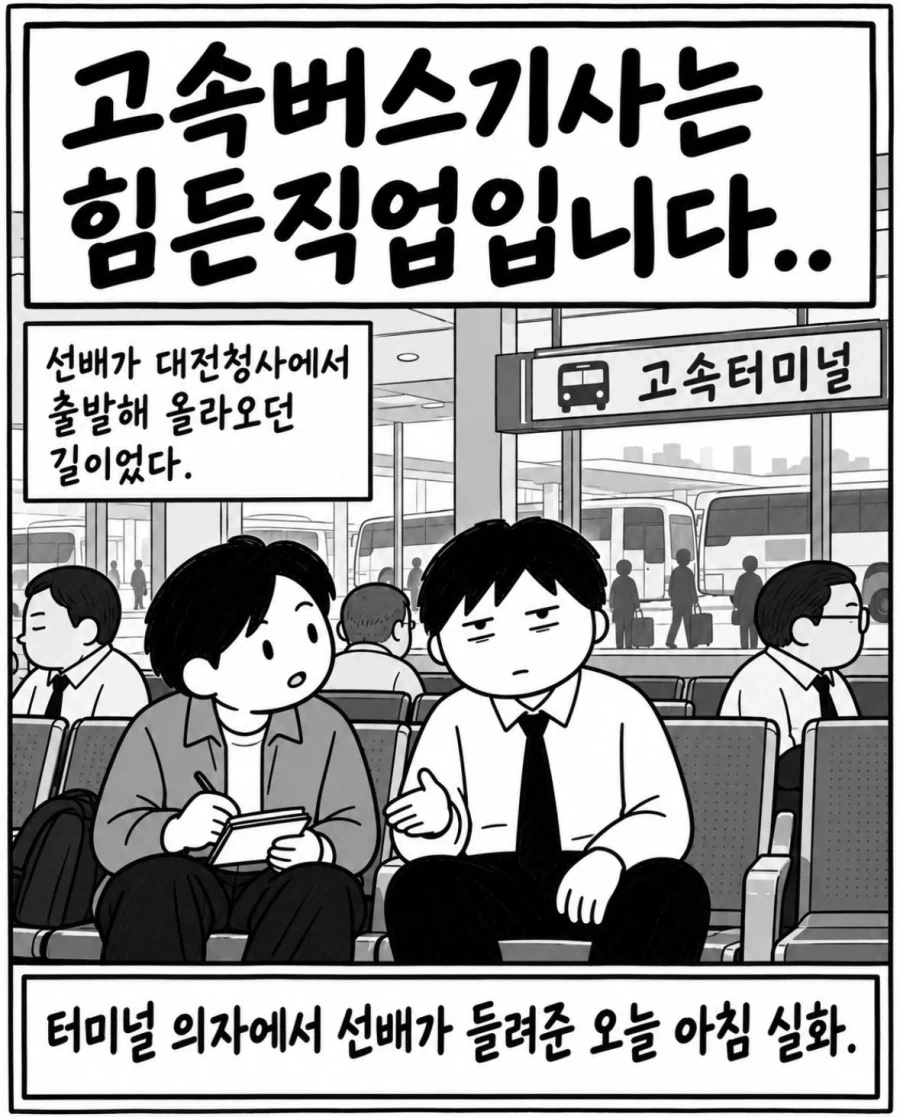 고속버스기사는 힘든직업입니다.. manwha