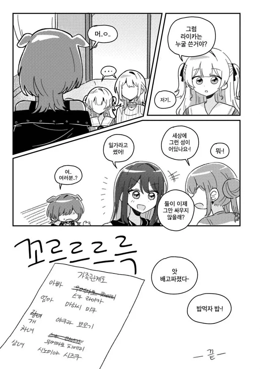 뱅드림) 패밀리의 성을 정해보는.manhwa - 이미지 8