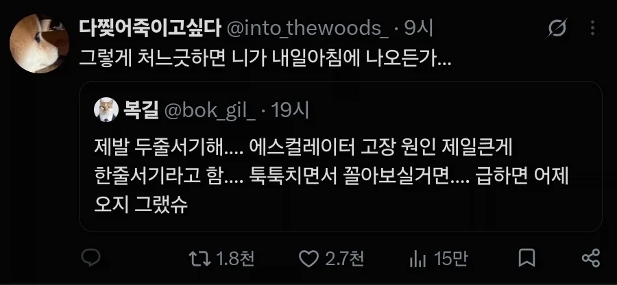 에스컬레이터 한줄서기에 불만 - 이미지 2