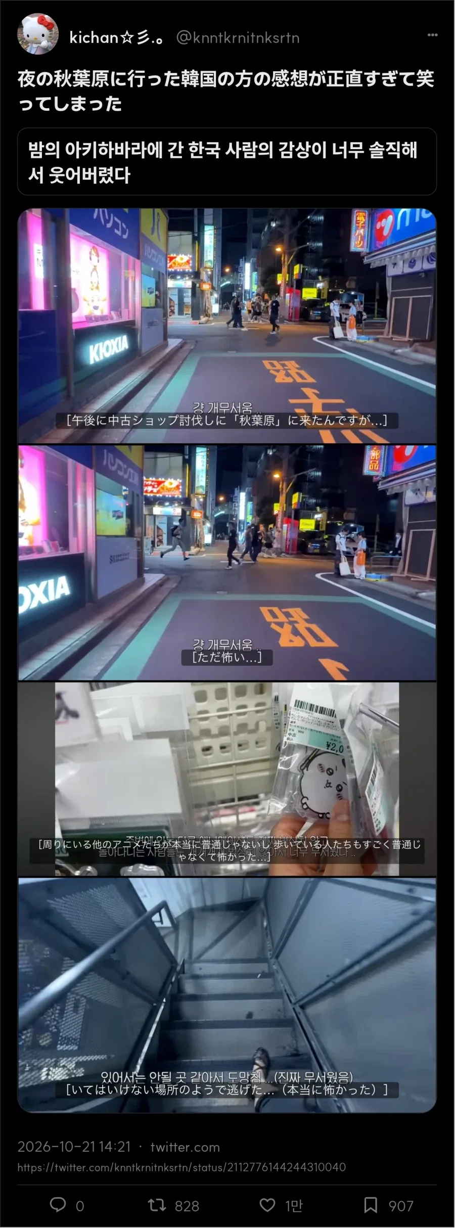 밤 아키하바라 소감