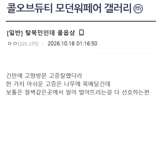 콜옵사 고증오류 지적하는 DC인