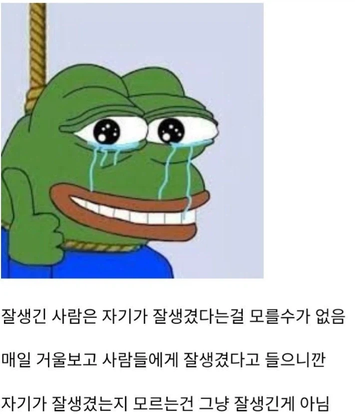 자기가 잘생겼는지 알아보는법