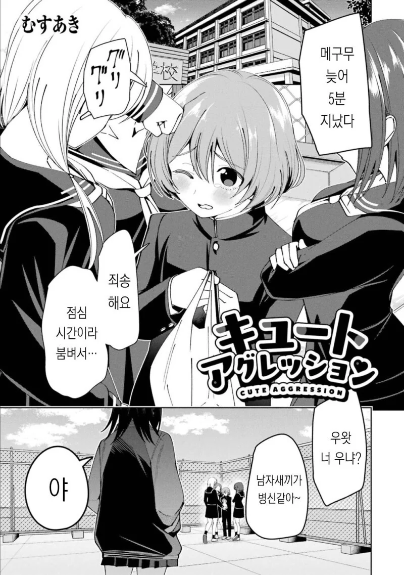 성벽이 박살난 선후배 만화
