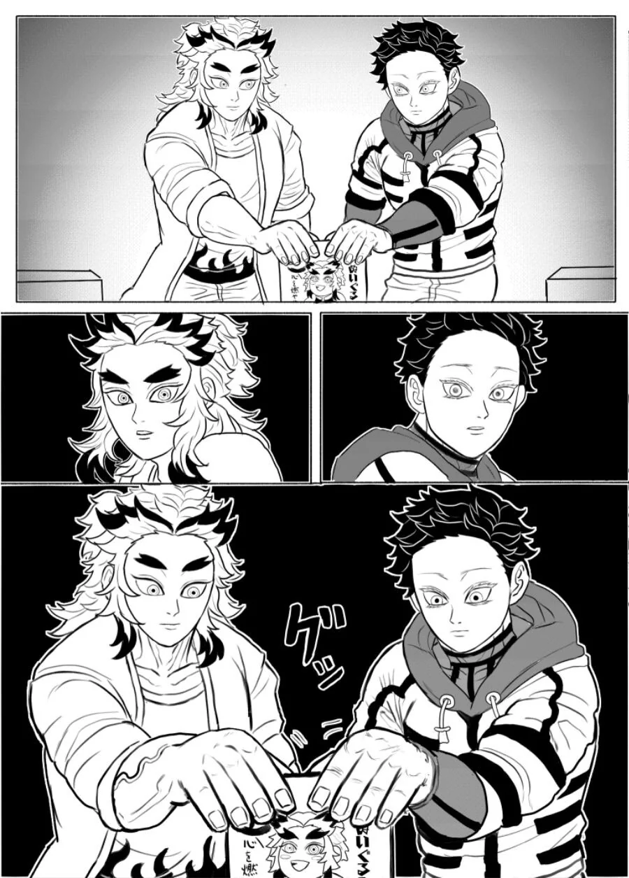 귀멸)무한열차 굿즈 사러온 아카자.manhwa - 이미지 2