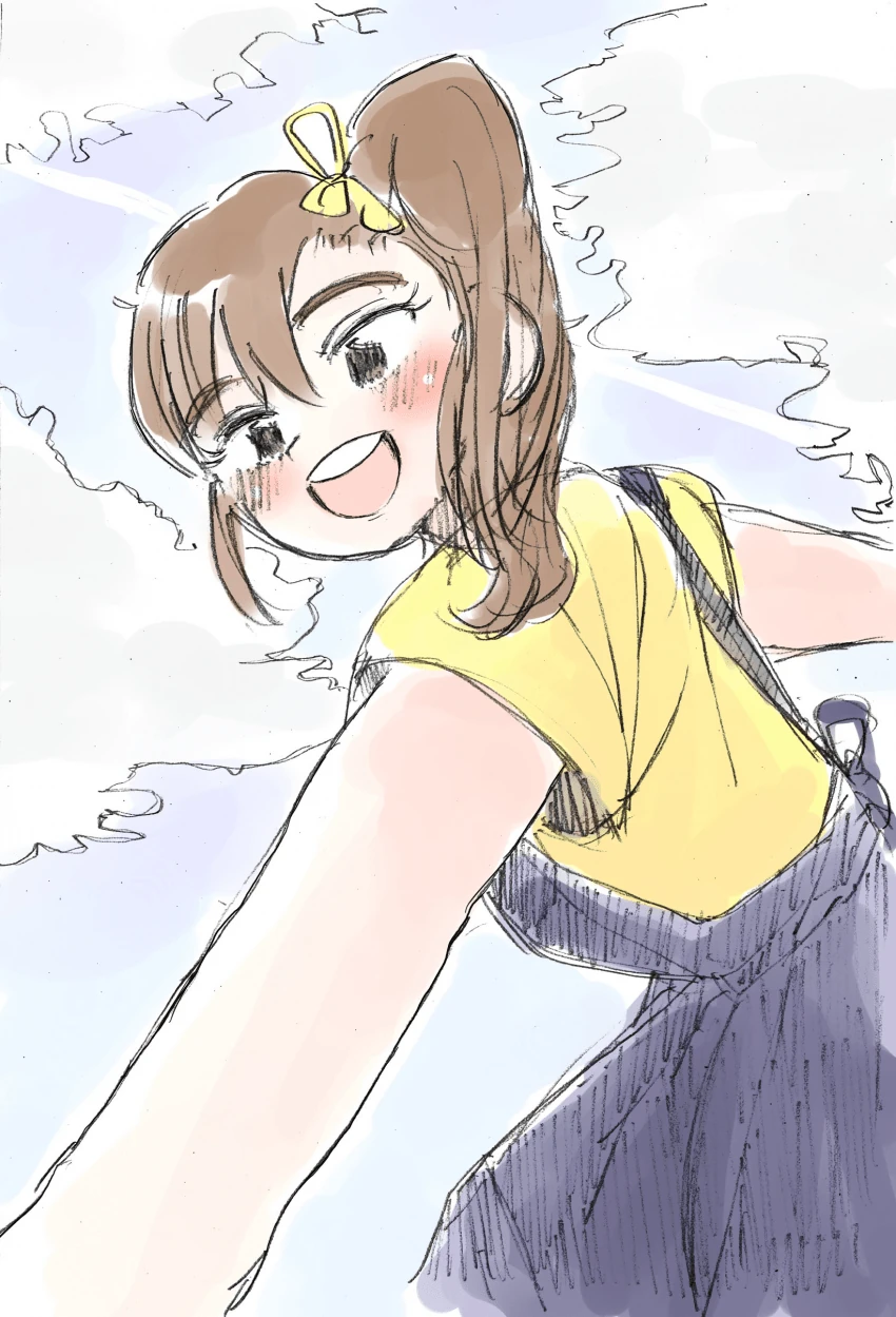 [@] 하늘에 맞닿은 언덕을 넘어 촬영 장소로 가는 마미.manhwa