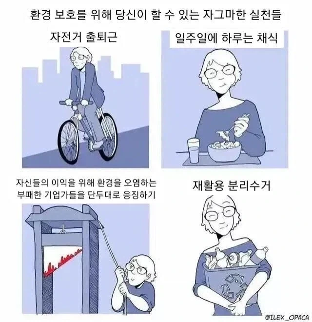 환경보호를 위해 당신이 실천할 수 있는 것