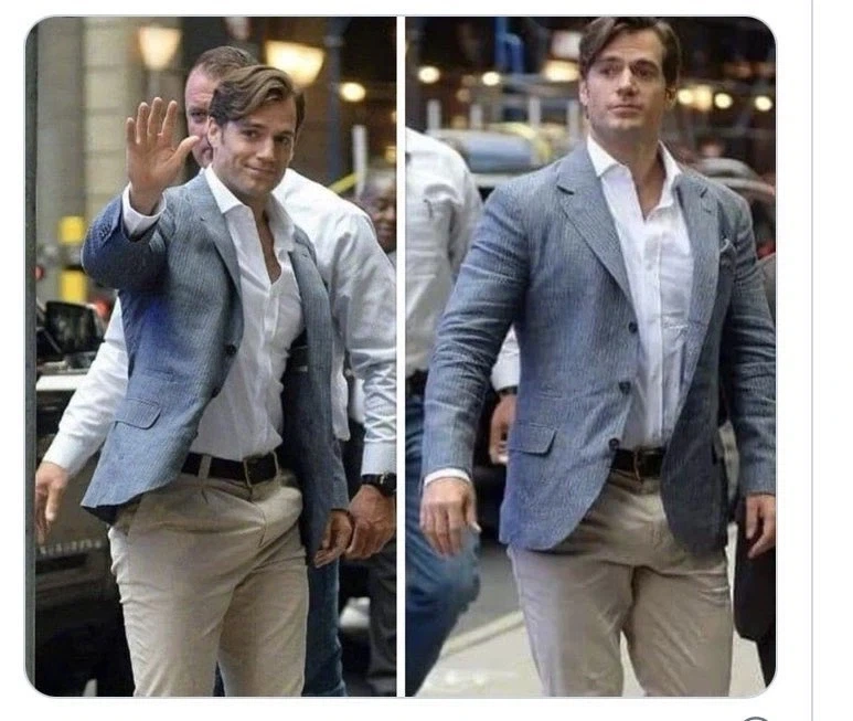 인사하는 헨리 카빌
