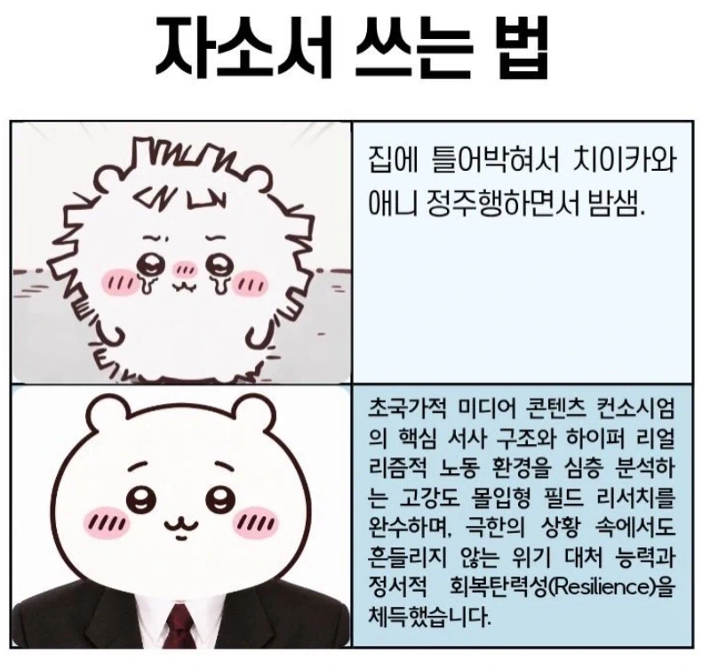 자소서 쓰는 법