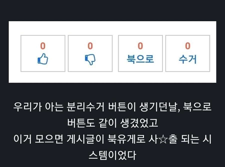 실제로 존재했던 북으로 버튼