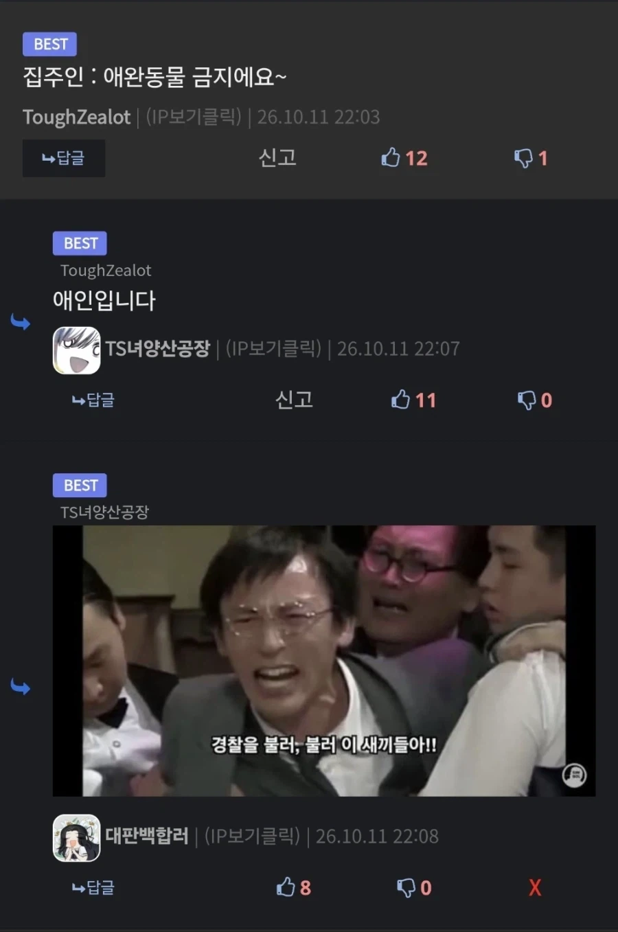 애완동물 금지주택에서 하면 안되는 것