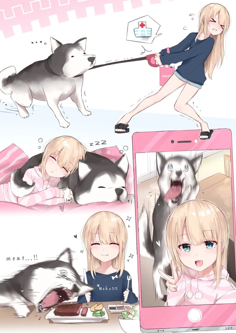 ㄹㄹ와 허스키 만화.manga