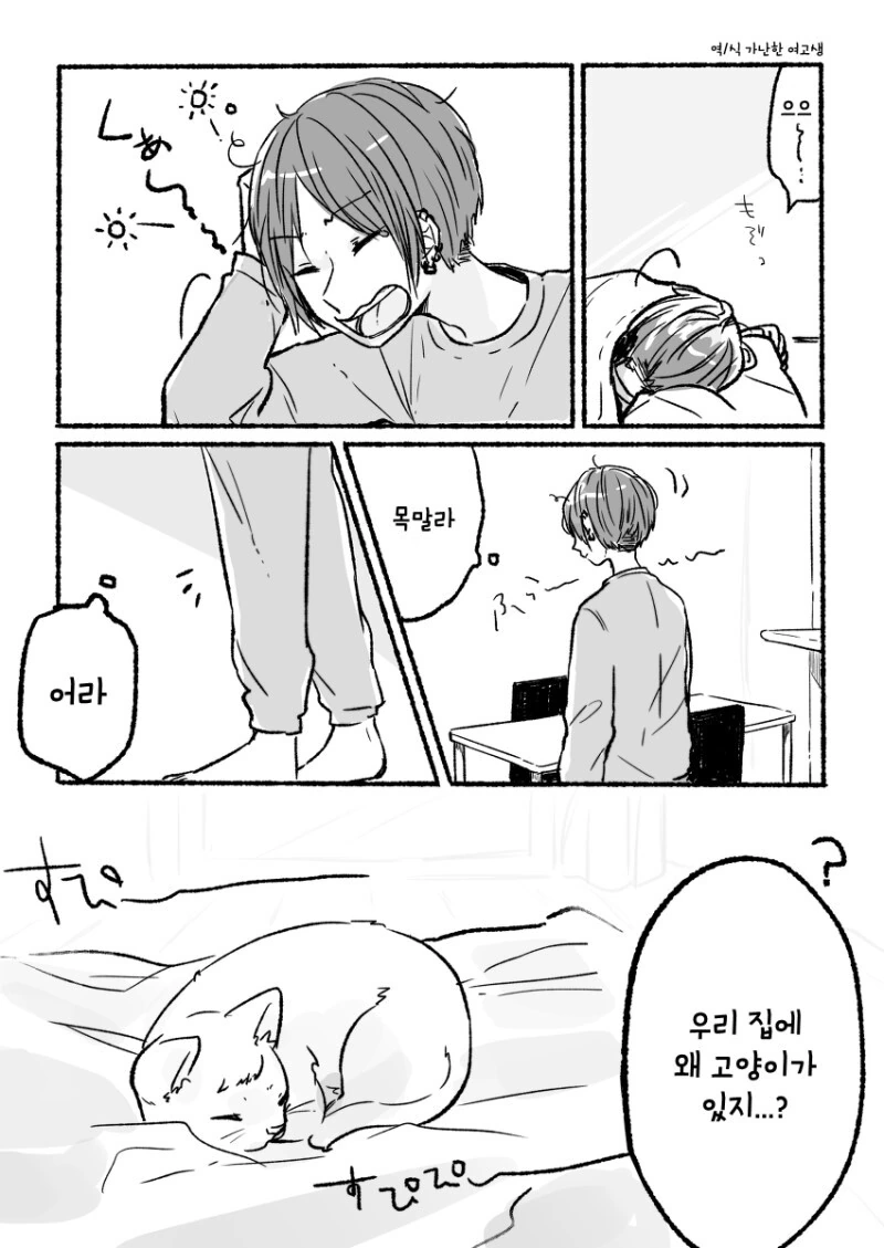 고양이로 변신하는.Manga