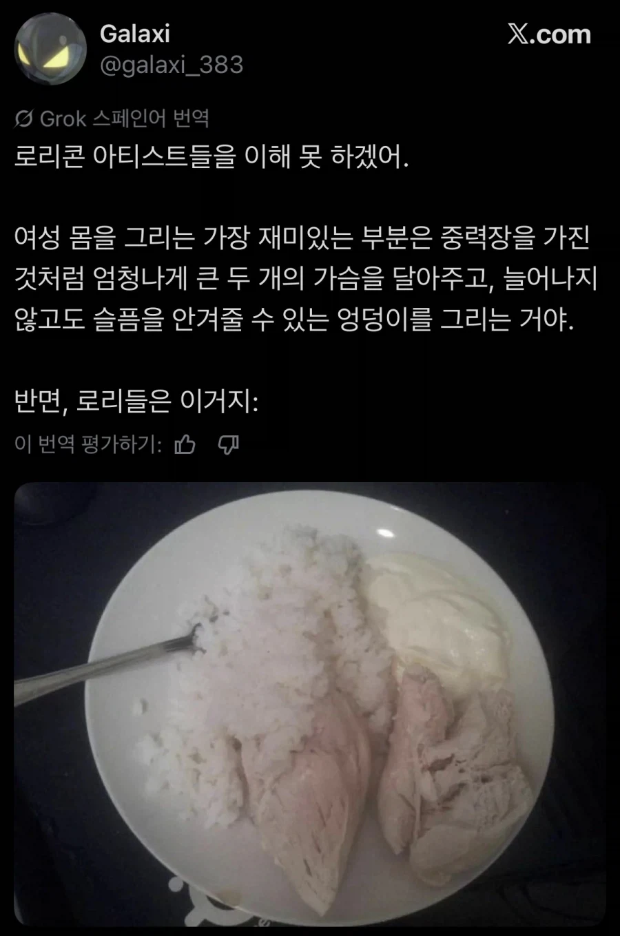 로리콘 아티스트가 이해가 안된다는 사람