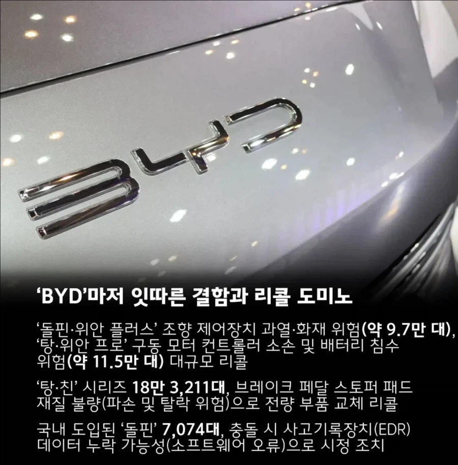 중국차는 연이어 악재가 터지네