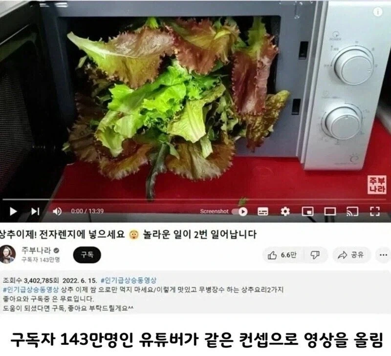 97만 유튜버 영상 카피 한 143만 유투버 - 이미지 2
