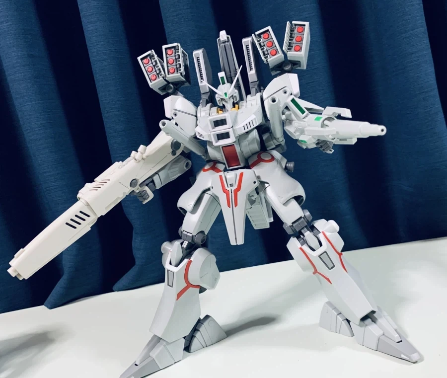 MG 건담 Mk-Ⅴ 연방 컬러 가조립 사진 - 이미지 7