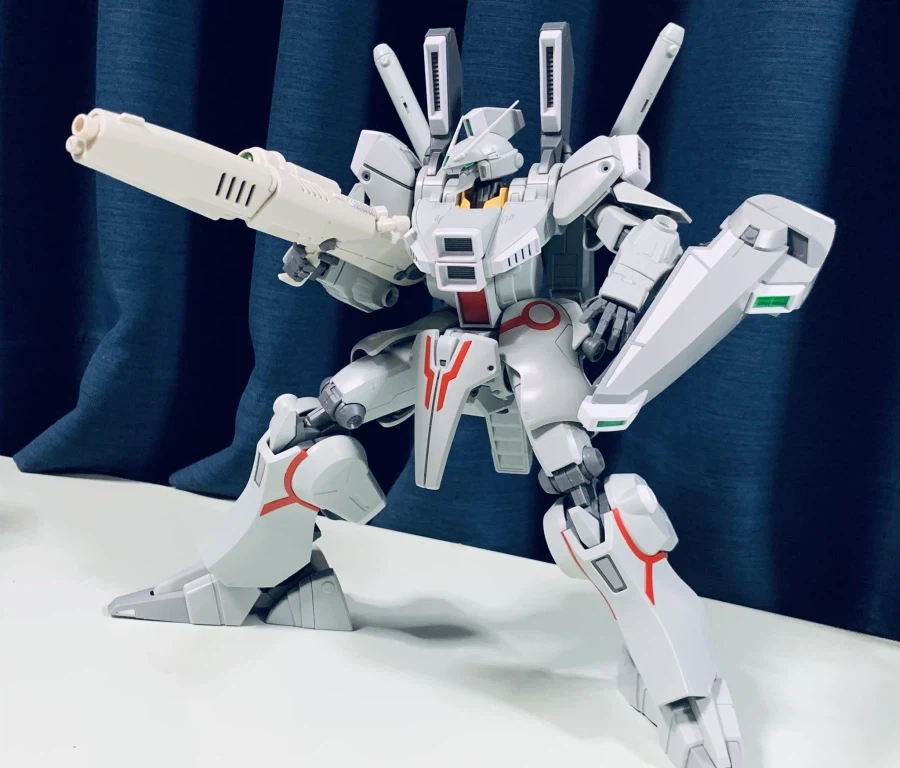 MG 건담 Mk-Ⅴ 연방 컬러 가조립 사진 - 이미지 8